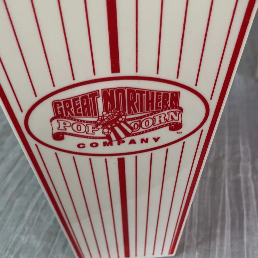 POPCORN tall containers lot of 4 plastic boxes buckets for movie night TV time